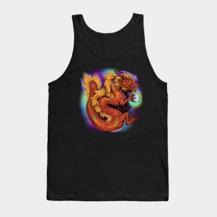 Chinese Year of the Dragon, Red Pearl Dragon Tank Top